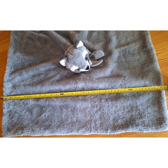 Little Miracles Large Gray Raccoon Lovey Plush Security Blanket 30" 6 Months + - Picture 10 of 11